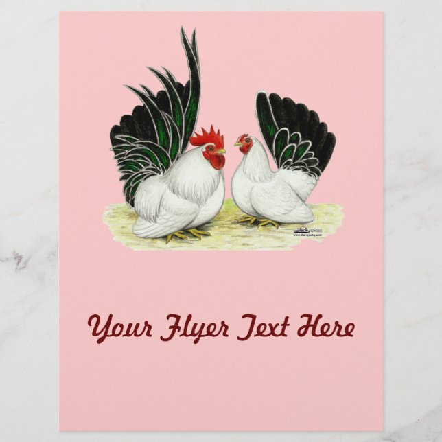 Japanska Blacktail Bantams Reklamblad (Framsidan)