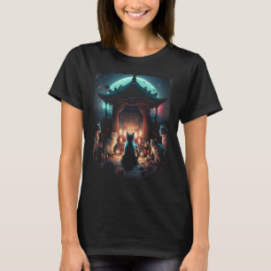 Japanska Blommar av estetisk katt Sakura Cherry T Shirt
