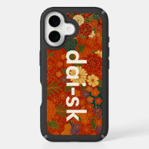 Japanska Blommönstret iphone case