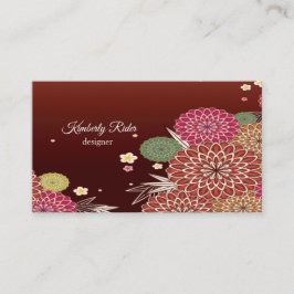 Japanska Blommönstret Visitkort