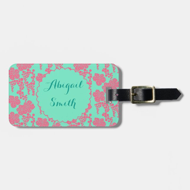 Japanska Blommönstrets Personlig - resggage-tagg Bagagebricka (Horisontell Framsida)
