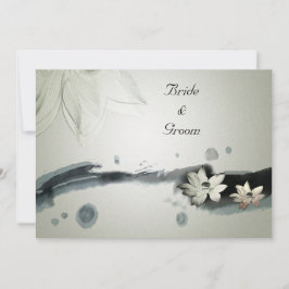 Japanska blommor Bröllopsinbjudan Inbjudningar