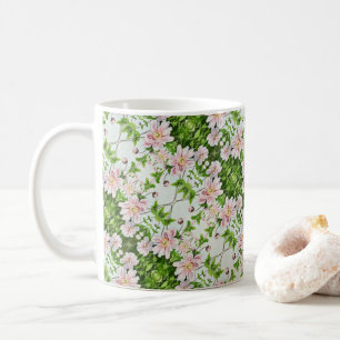 Japanska blommor - kaffemugg