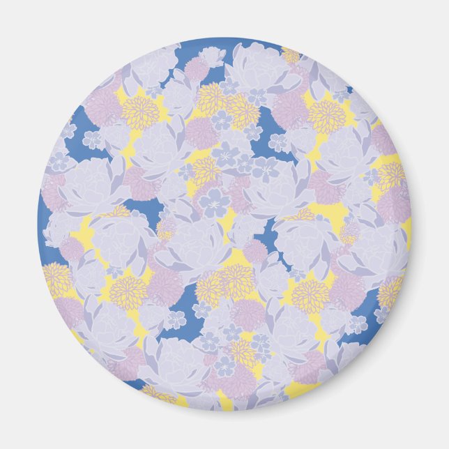 Japanska blommor magnet (Framsidan)