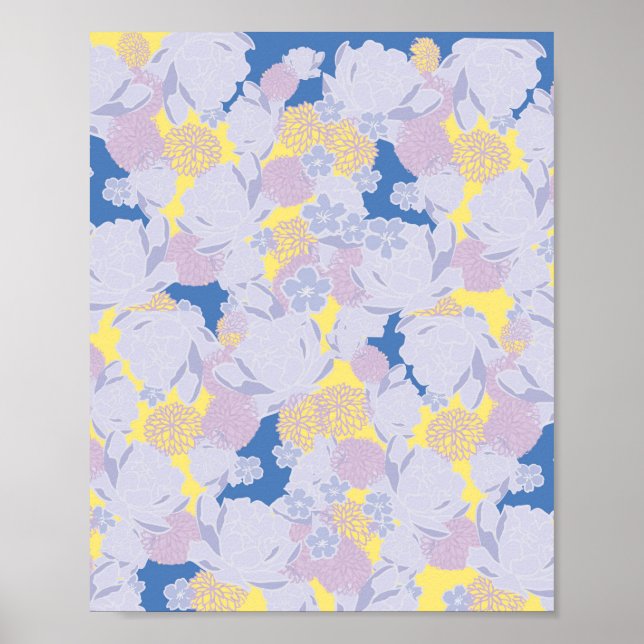 Japanska blommor poster (Framsidan)