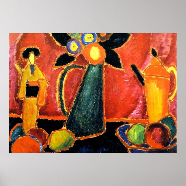 Japanska blommor poster (Framsidan)