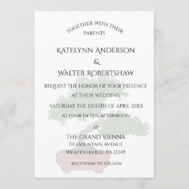 Japanska Bonsai Träd Bröllop Inbjudningar