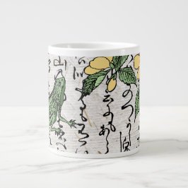 Japanska botaniska grodyngdyngdrom från artonhundr jumbo mugg
