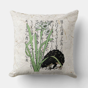 Japanska botaniska grodyngdyngdrom från artonhundr kudde