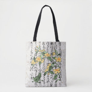 Japanska botaniska grodyngdyngdrom från artonhundr tygkasse