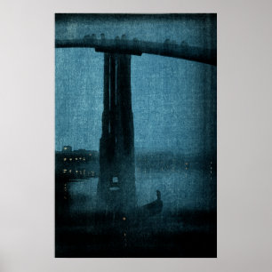 Japanska bron i Night No.1 Poster