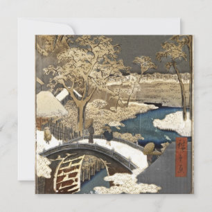 Japanska bron i Snö