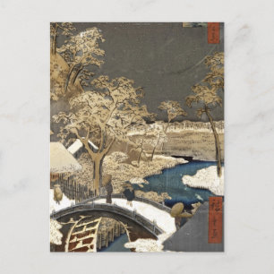 Japanska bron i Snö Vykort