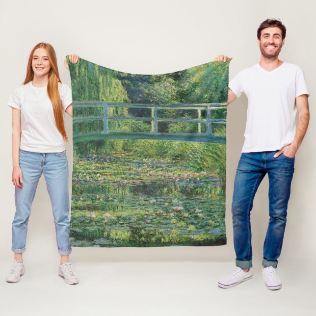 Japanska bron (Vatten-Lily Pond), Monet Fleecefilt (På plats)