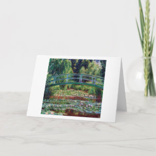 Japanska bron (Vatten-Lily Pond), Monet Kort