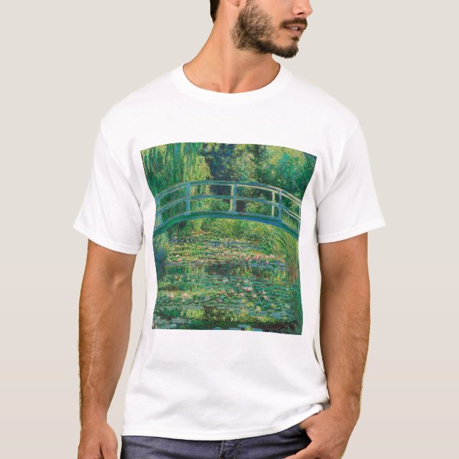 Japanska bron (Vatten-Lily Pond), Monet T Shirt (Framsida)