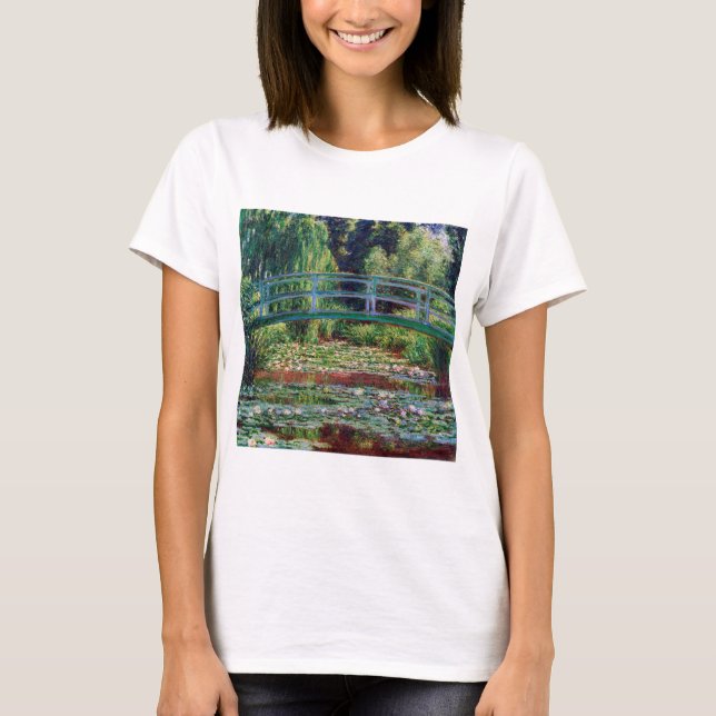 Japanska bron (Vatten-Lily Pond), Monet T Shirt (Framsida)