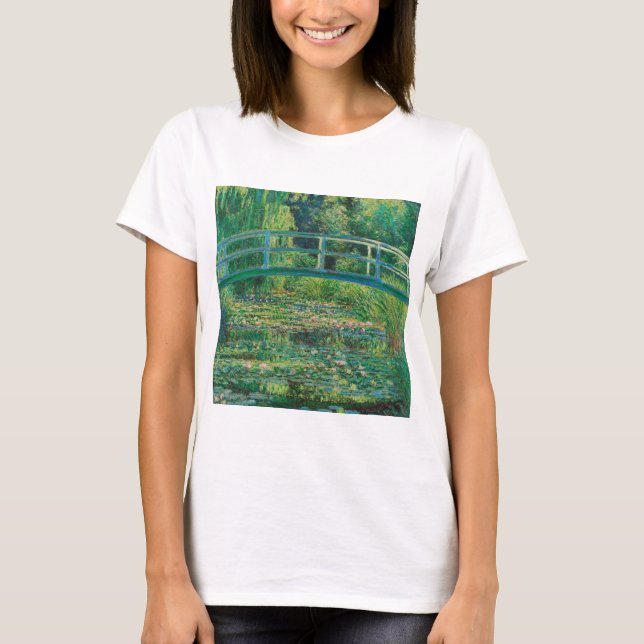 Japanska bron (Vatten-Lily Pond), Monet T Shirt (Framsida)