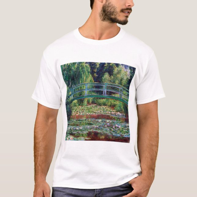 Japanska bron (Vatten-Lily Pond), Monet T Shirt (Framsida)