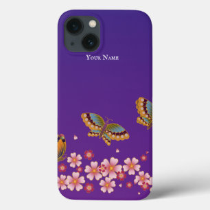 Japanska Butterflies Sakura Blommars Personlig