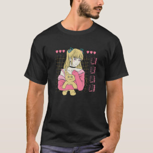 Japanska Cat Girl Anime Character - Japan Aestheti T Shirt