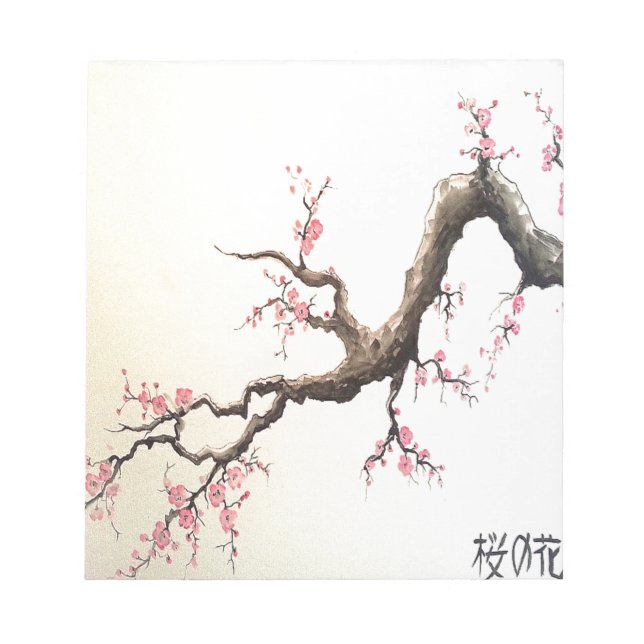 Japanska Cherry-Blommar Anteckningsblock (Framsida)