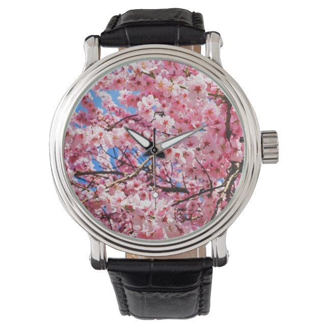 Japanska Cherry-Blommar Armbandsur (Framsida)