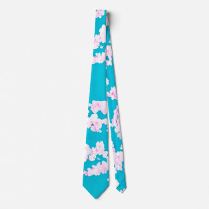 Japanska Cherry Blommar Mönster Vår Blooms Tie Slips