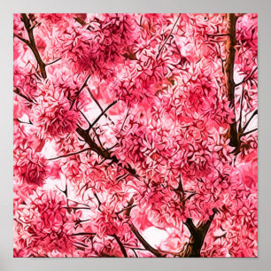 Japanska Cherry Blommar Träd (2013) Poster