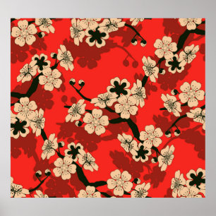 Japanska Cherry Gren: Snyggt Poster