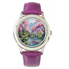 Japanska Cherry Träd Garden eWatch Watch Armbandsur