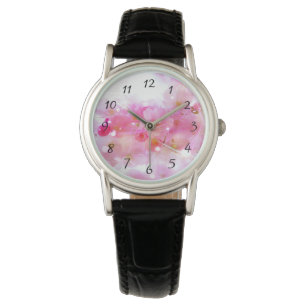 Japanska Cherry Träd med Pastel Rosa Blommars Armbandsur