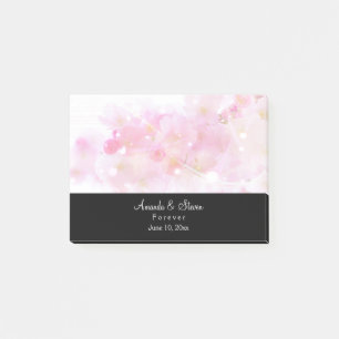 Japanska Cherry Träd med Pastel Rosa Blommars Post-it Block