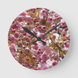 Japanska Cherry Träd Rund Klocka