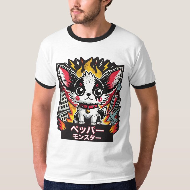 Japanska Chihuahua Monster Tee (Framsida)