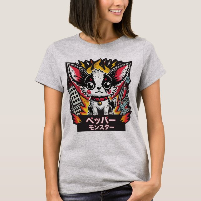 Japanska Chihuahua Monster Tee (Framsida)