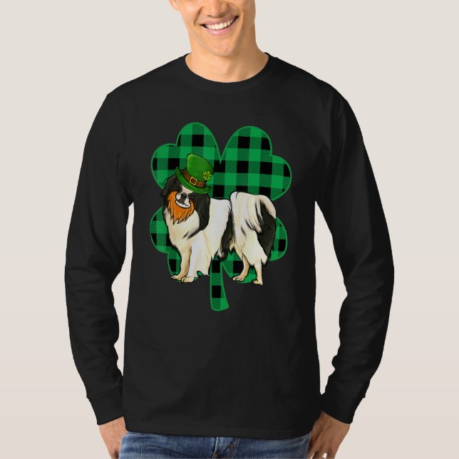 Japanska Chin Leprechaun St patricks day Lucky C T Shirt (Framsida)