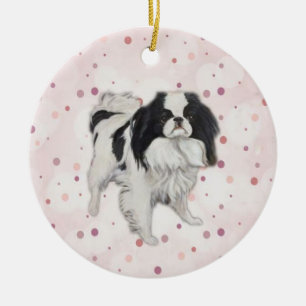 Japanska Chin Original Hund Art Ornament