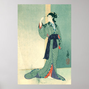 Japanska Courtesan (canvas) Poster