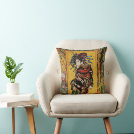 Japanska Courtesan Oiran av Vincent van Gogh Kudde