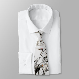 Japanska Crane Birds Wetlands Wildlife Tie Slips