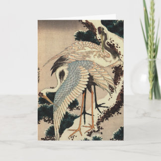 Japanska Cranes Helgdag Card Helgkort