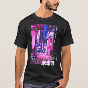 Japanska cyberpunks Tokyo Streetwear Aesthetic Gra T Shirt