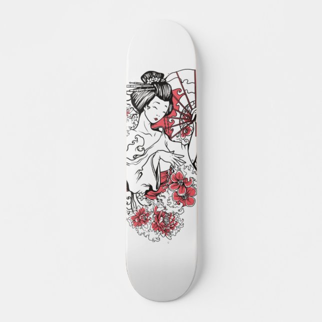 Japanska dam mini skateboard bräda 18,5 cm (Framsida)