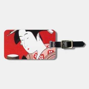Japanska Dam Tea Sergio Ceremony Art Print Bagagebricka