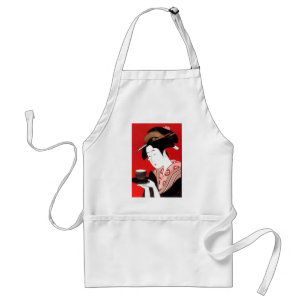 Japanska Dam Tea Sergio Ceremony Art Print Förkläde