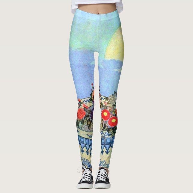 Japanska damleggings leggings (Framsida)