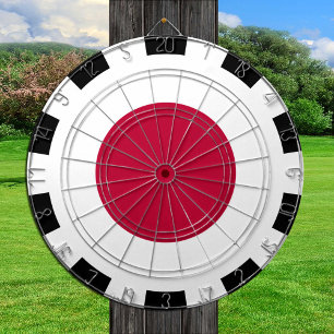 Japanska Dartboard och japanska Flagga/spelkort Darttavla