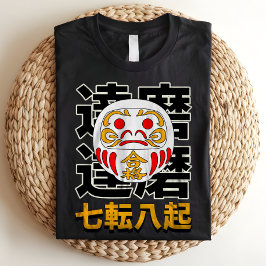 Japanska Daruma Doll Lycka till T Shirt