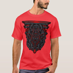 Japanska Djävulen Oni Demon Samurai Cosplay Ninja T Shirt
